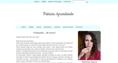 Desktop Screenshot of patriciaaprendendo.com
